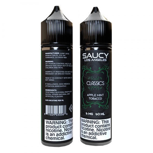 Saucy Classics Apple Mint Tobacco eJuice