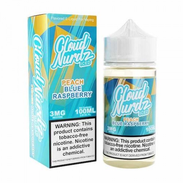 Cloud Nurdz Peach Blue Raspberry Iced eJuice