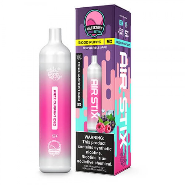 Air Factory Air Stix 3000 Razz Currant Iced Disposable Vape Pen