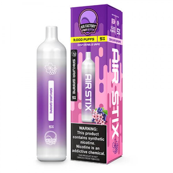 Air Factory Air Stix 3000 Sakura Grape Disposable Vape Pen