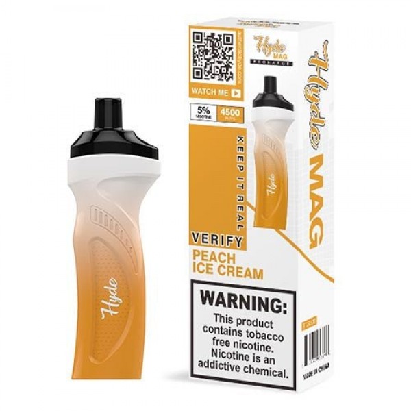 Hyde Mag Peach Ice Cream Disposable Vape Pen