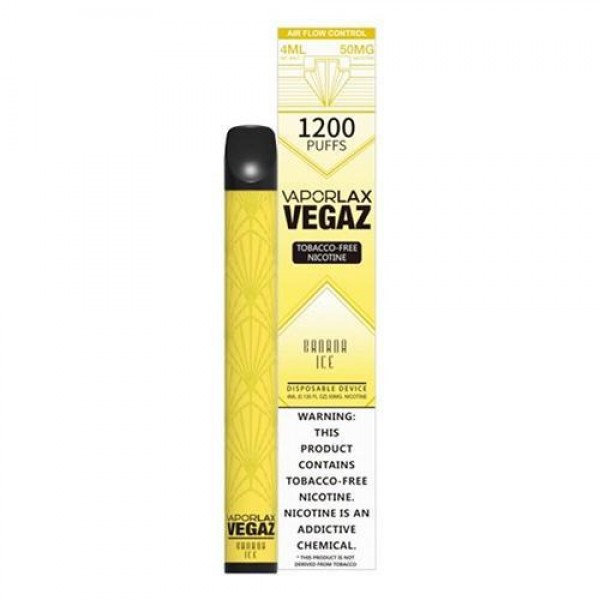 VaporLAX VEGAZ Banana Ice Disposable Vape Pen