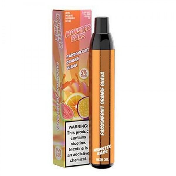 Monster Bars Passionfruit Orange Guava Disposable Vape Pen