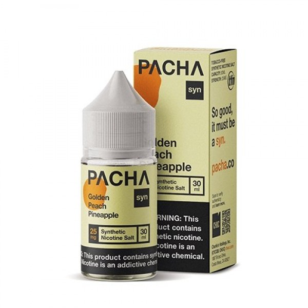 Pacha Syn Salts Golden Peach Pineapple eJuice