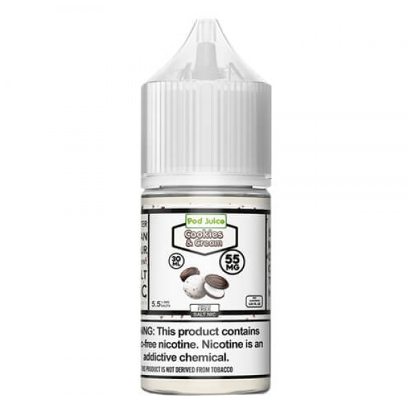 Pod Juice Synthetic Salts Cookies and Cream eJuice