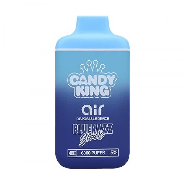 Candy King Air Synthetic Blue Razz Straws Disposable Vape Pen