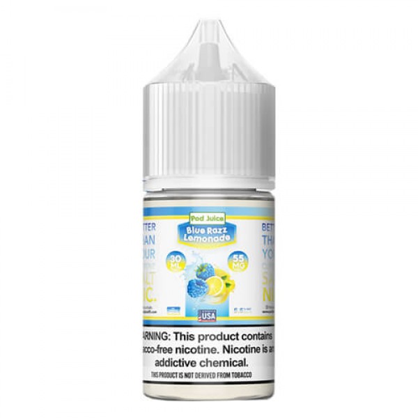 Pod Juice Synthetic Salts Blue Razz Lemonade eJuice