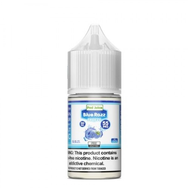 Pod Juice Synthetic Salts Blue Razz Lemonade Freeze eJuice