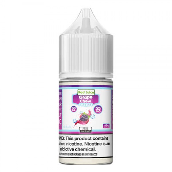 Pod Juice Synthetic Salts Grape Chew Freeze eJuice