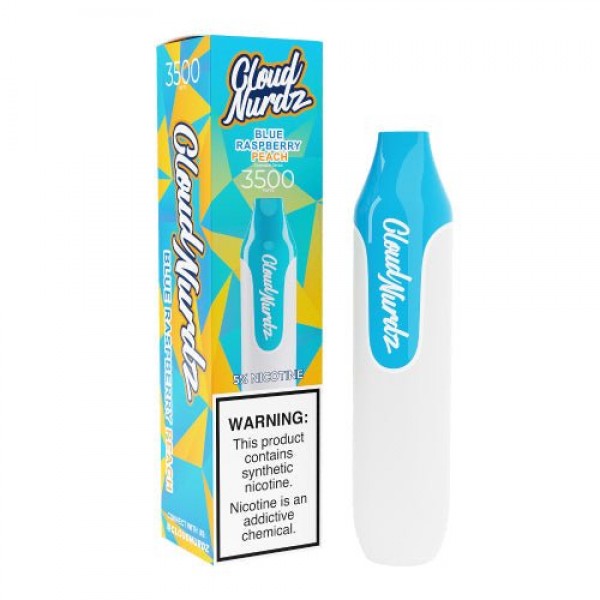 Cloud Nurdz 3500 Blue Raspberry Peach Disposable