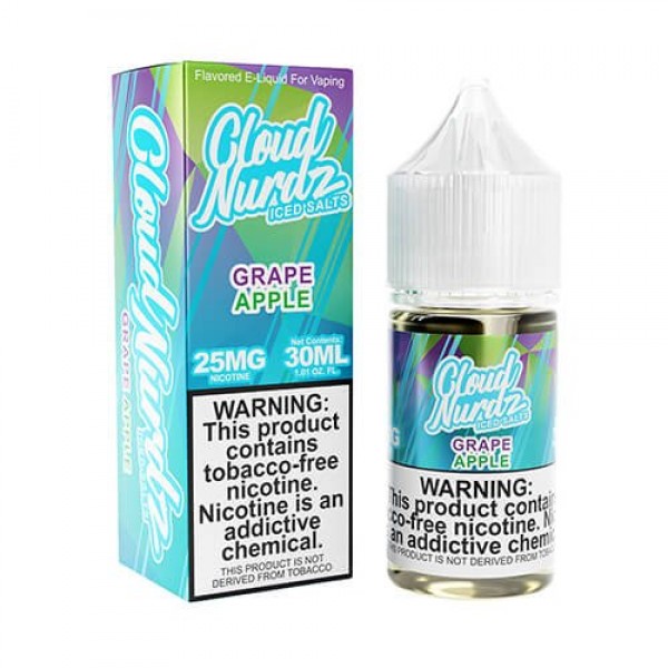 Cloud Nurdz Salts Grape Apple Iced eJuice