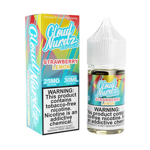 Cloud Nurdz Salts Strawberry Lemon Iced eJuice