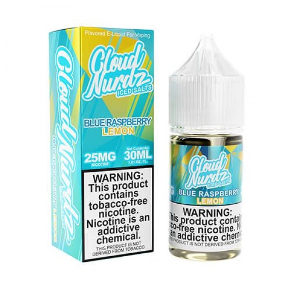 Cloud Nurdz Salts Blue Raspberry Lemon Iced eJuice