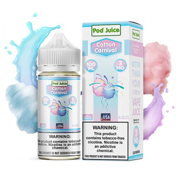 Pod Juice Synthetic Cotton Carnival eJuice