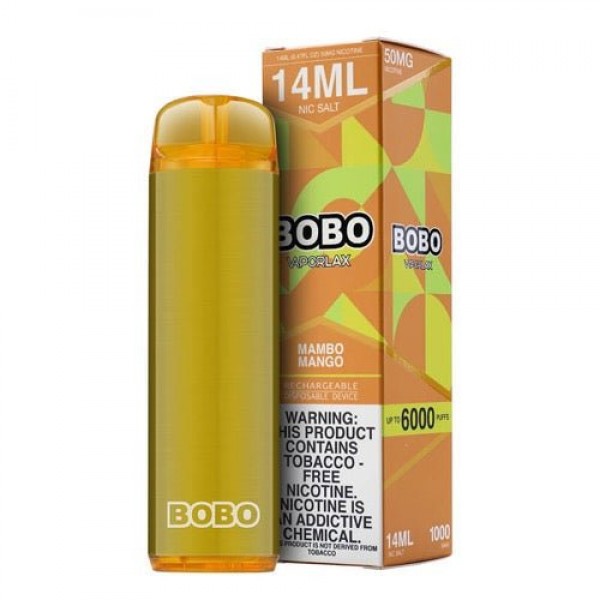 VaporLax BOBO Tobacco-Free Mambo Mango Disposable Vape