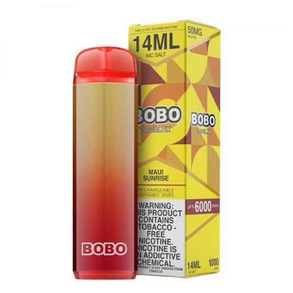 VaporLax BOBO Tobacco-Free Maui Sunrise Disposable Vape