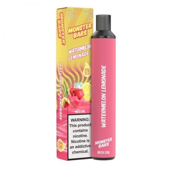 Monster Bars 3500 Watermelon Lemonade Disposable Vape Pen