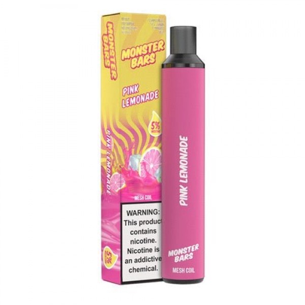 Monster Bars 3500 Pink Lemonade Disposable Vape Pen