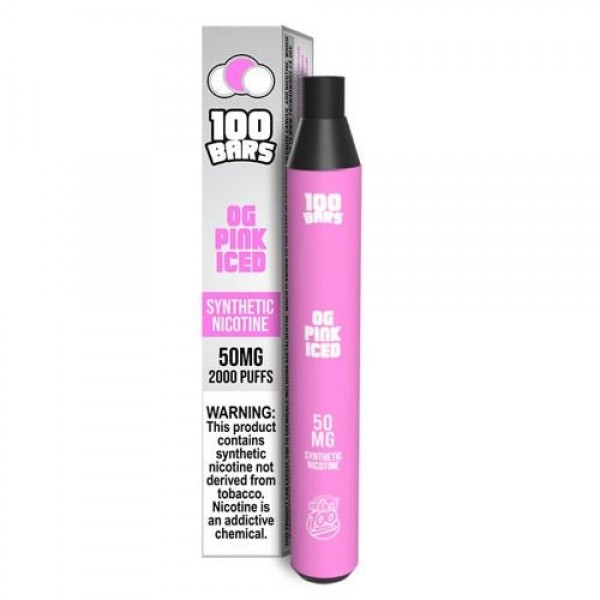 Keep it 100 Bars Synthetic OG Pink Iced Disposable Vape Pen