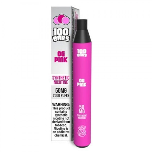 Keep it 100 Bars Synthetic OG Pink Disposable Vape Pen