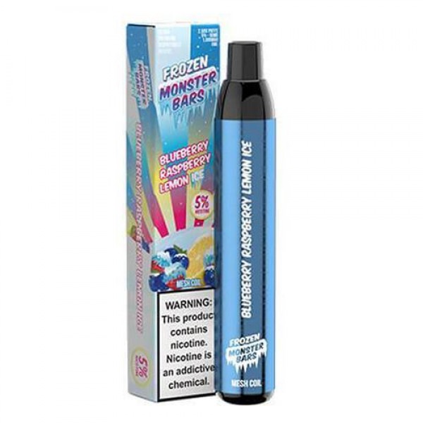 Monster Bars Frozen Blueberry Raspberry Lemon Ice Disposable Vape Pen