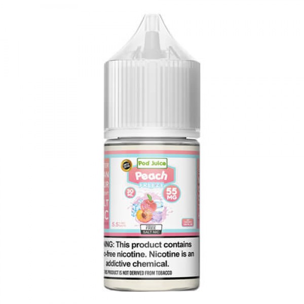 Pod Juice Synthetic Salts Peach Freeze eJuice