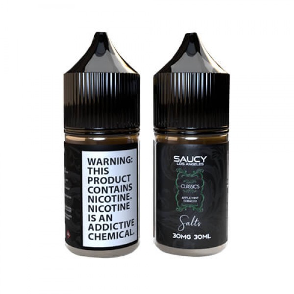 Saucy Classics Salts - Apple Mint Tobacco eJuice