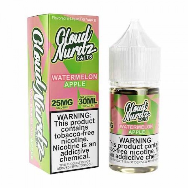 Cloud Nurdz Salts Watermelon Apple eJuice