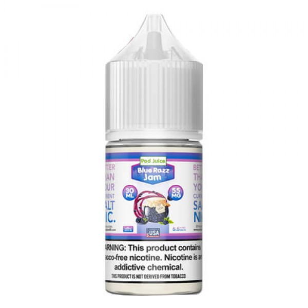 Pod Juice Synthetic Salts Blue Razz Jam eJuice