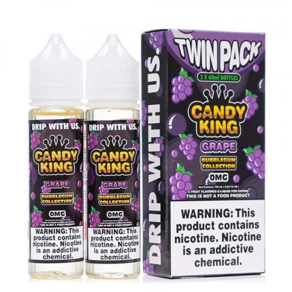 Candy King Bubblegum Collection Grape Twin Pack