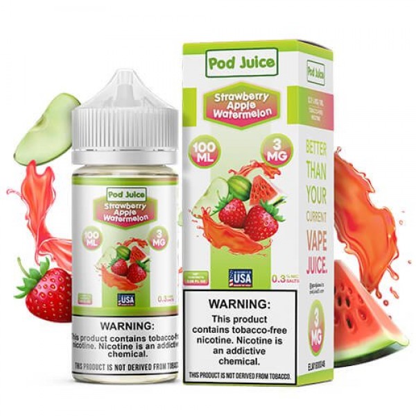 Pod Juice Synthetic Strawberry Apple Watermelon eJuice