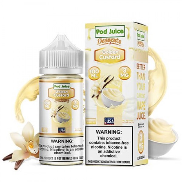 Pod Juice Synthetic Golden Custard eJuice