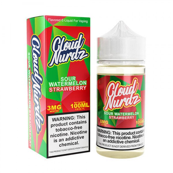 Cloud Nurdz Sour Watermelon Strawberry eJuice