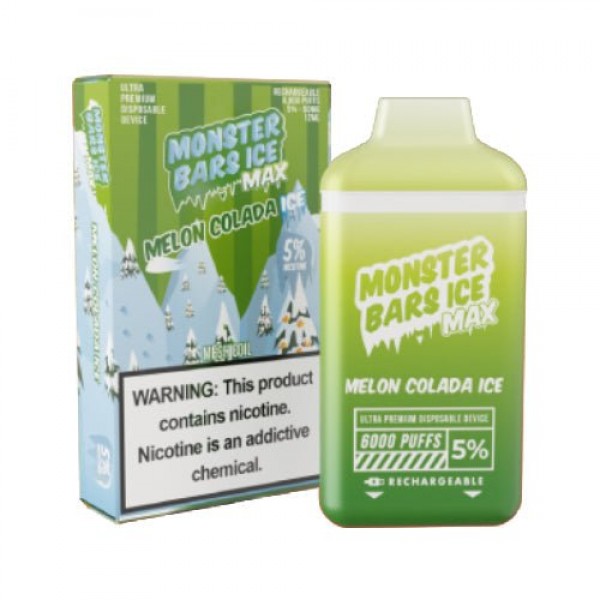 Monster Bars MAX 6k Melon Colada Ice Disposable Vape Pen