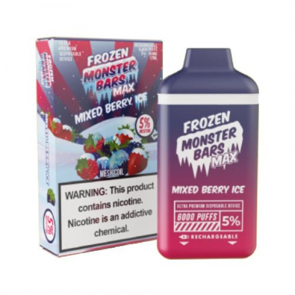 Monster Bars MAX 6k Mixed Berry Ice Disposable Vape Pen