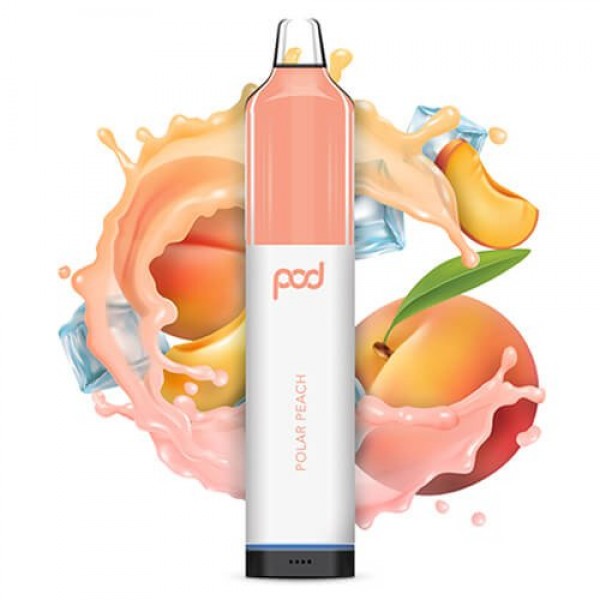 Pod Juice Synthetic Mesh 5500 Polar Peach Disposable Vape Pen