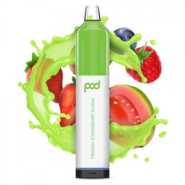 Pod Juice Synthetic Mesh 5500 Frozen Strawberry Guava Disposable Vape Pen