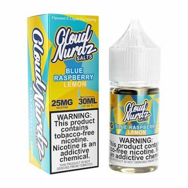 Cloud Nurdz Salts Blue Raspberry Lemon eJuice